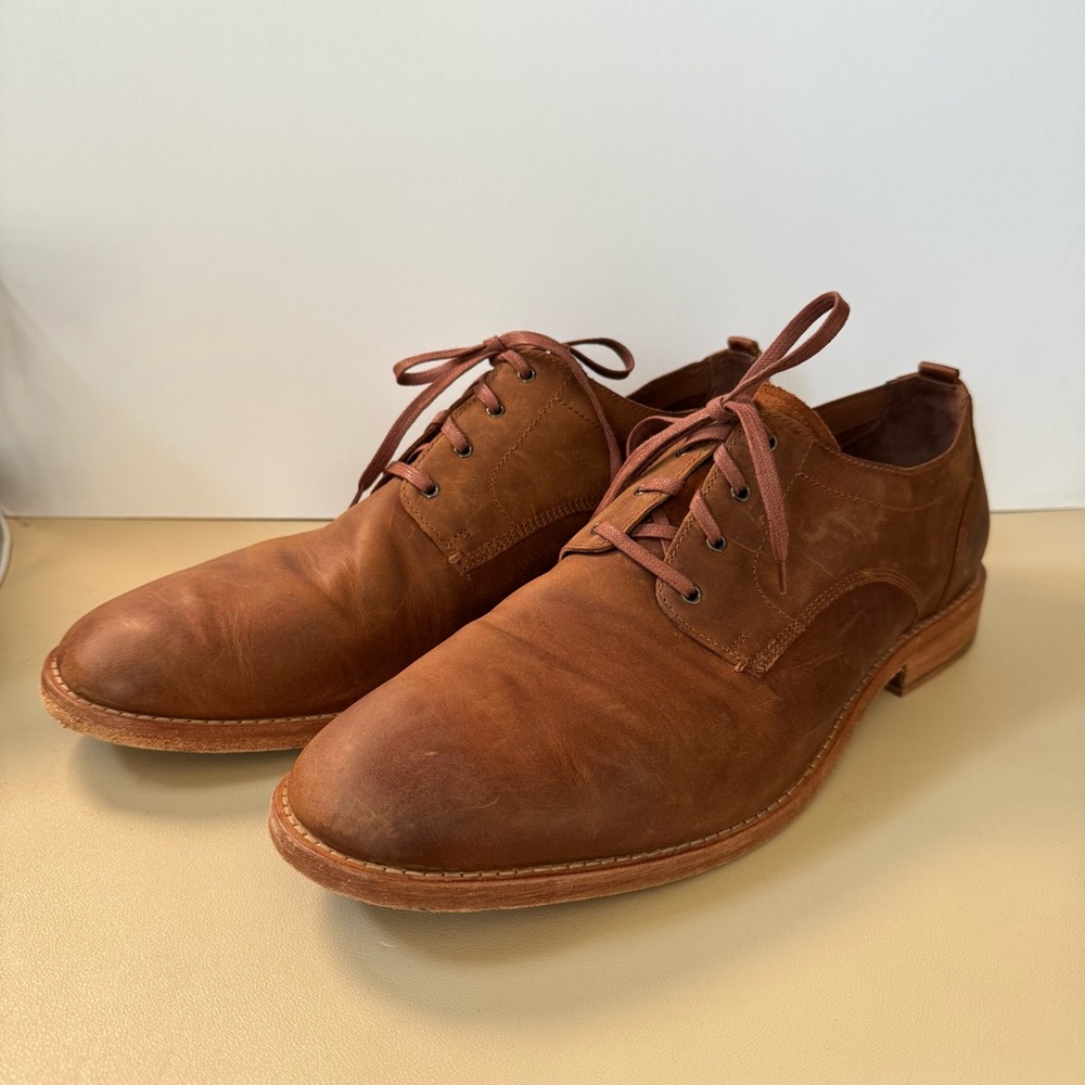 Classic Light Brown Cole Hann Leather Men's Shoes